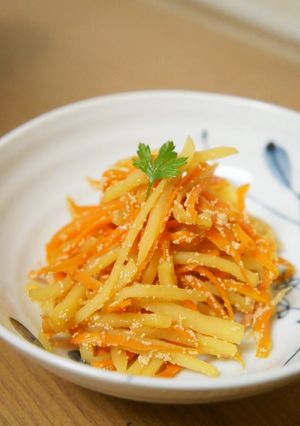 じゃがいもとにんじんの＊子持ちきんぴら-レシピのメイン写真