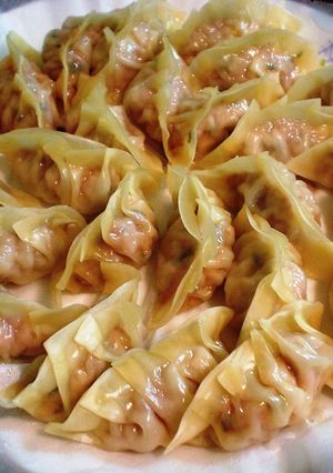(∵)屋:春菊入り蒸し餃子-レシピのメイン写真