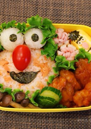セサミ エルモ キャラ弁-レシピのメイン写真