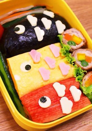 鯉のぼり キャラ弁-レシピのメイン写真
