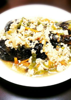 ナスの鶏挽き肉あんかけ♪-レシピのメイン写真