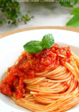 絶品*トマトとツナのパスタ-レシピのメイン写真