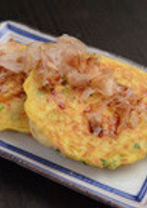 【米粉】残り物そうめんでモチモチ米粉焼き-レシピのメイン写真