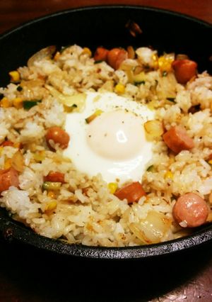 お焦げがたまらん♪三種野菜ライス-レシピのメイン写真
