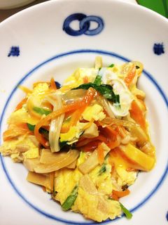 高野豆腐と野菜の卵とじ-レシピのメイン写真
