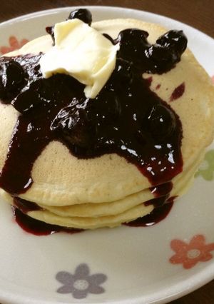 宇治抹茶の風味が豊かに香る♪ホットケーキ-レシピのメイン写真
