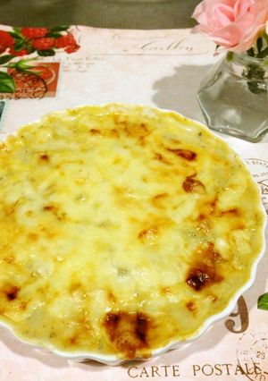 緑黄色野菜とポテトのグラタンスープ-レシピのメイン写真