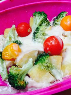 ササミとゴロっと野菜のとろ〜りチーズ蒸し-レシピのメイン写真