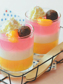 カラフル寒天パフェ-レシピのメイン写真