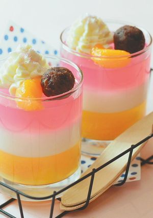 カラフル寒天パフェ-レシピのメイン写真