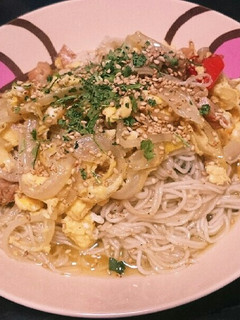 イナバのタイカレーそうめんチャンプルー-レシピのメイン写真