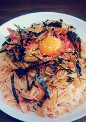 そうめんで韓国ビビン麺♡ﾞ-レシピのメイン写真