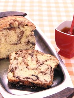 ココアのマーブルケーキ-レシピのメイン写真