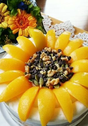 ひまわりケーキ ＼(^o^)／-レシピのメイン写真