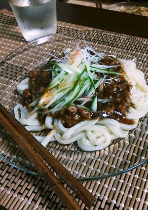 ジャージャー麺(うどん)-レシピのメイン写真
