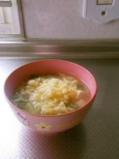 天かすみそ汁-レシピのメイン写真