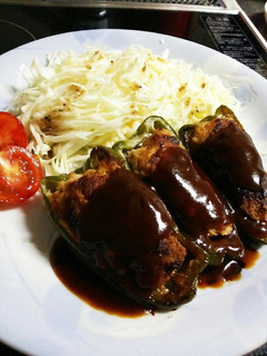 ピーマンの肉詰め-レシピのメイン写真