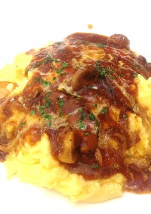 3.フワとろオムライス牛ほほ肉のソース-レシピのメイン写真