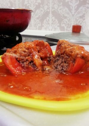 トマトの肉つめ-レシピのメイン写真