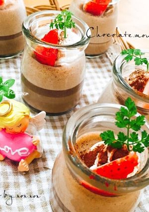 バレンタイン簡単チョコムース-レシピのメイン写真