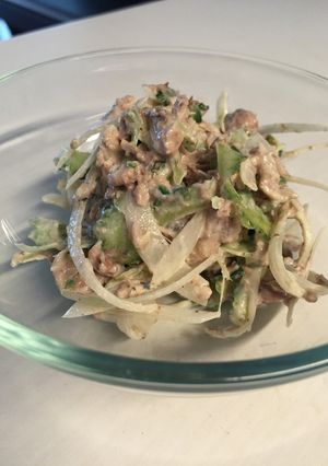 ゴーヤと鯖缶のおつまみサラダ-レシピのメイン写真