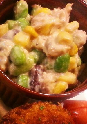 カラフルお豆のツナマヨ和え-レシピのメイン写真