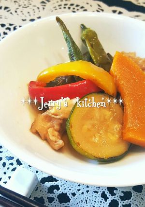 *常備菜*夏野菜と鶏肉の揚げ浸し♡-レシピのメイン写真