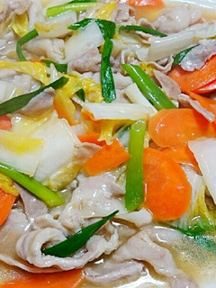 簡単!オカンの豚バラ野菜炒め煮!-レシピのメイン写真