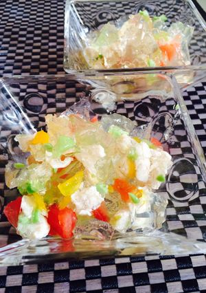 犬ごはん 鶏ササミ＆夏野菜ぷるぷるゼリー-レシピのメイン写真