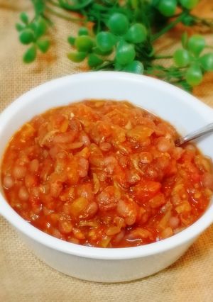 肉なし♡ヘルシー小豆のチリビーンズ-レシピのメイン写真