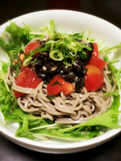納豆サラダ蕎麦☆ビーガン-レシピのメイン写真