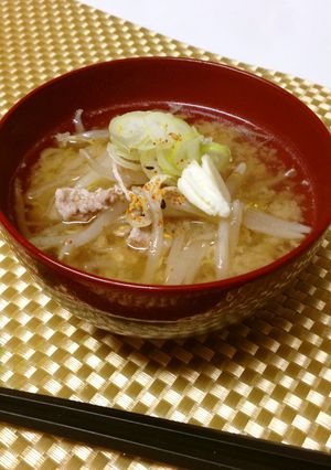 超簡単★バター風味のもやしの味噌汁-レシピのメイン写真
