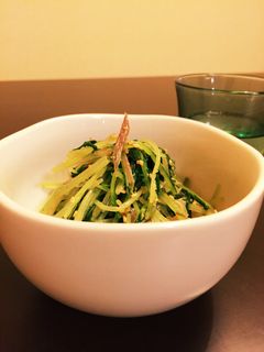 水菜とミョウガのゴマおひたし-レシピのメイン写真