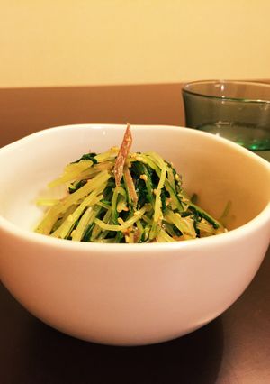 水菜とミョウガのゴマおひたし-レシピのメイン写真