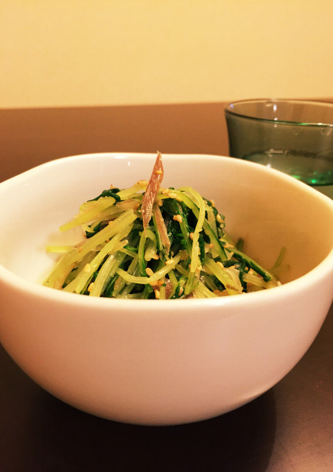 水菜とミョウガのゴマおひたし-レシピのメイン写真