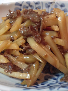 牛肉とじゃがいもの細切り甘辛炒め-レシピのメイン写真