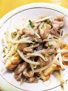 豚肉、厚揚げのオイスターソース炒め-レシピのメイン写真
