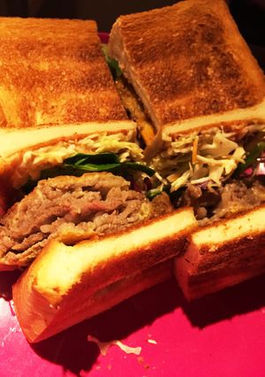超簡単 牛肉カツレツサンドイッチ-レシピのメイン写真
