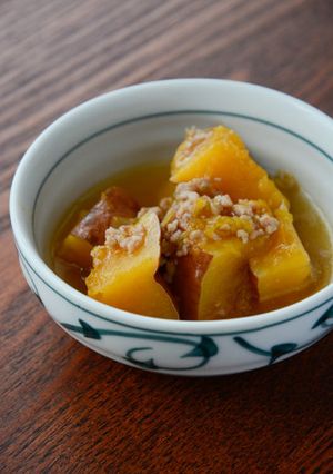 鹿ケ谷かぼちゃの鶏そぼろあんかけ-レシピのメイン写真