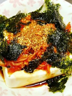 簡単で美味しい韓国風冷奴♪おもてなしにも-レシピのメイン写真