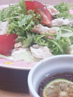 すだちドレッシングで唐揚げサラダ❕-レシピのメイン写真