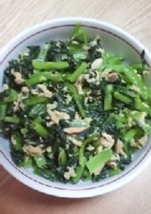 シーチキンの青菜炒め-レシピのメイン写真