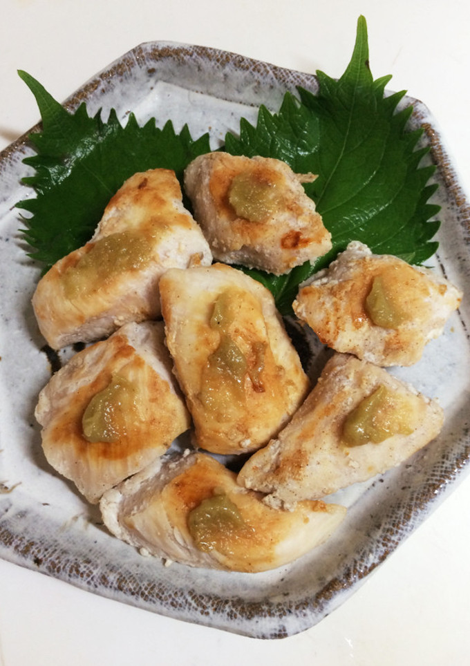 簡単にササミ焼き … わさび乗せ-レシピのメイン写真