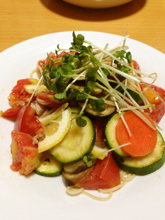 夏野菜の冷製パスタ-レシピのメイン写真