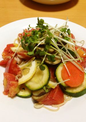 夏野菜の冷製パスタ-レシピのメイン写真