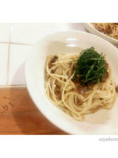 簡単♡赤貝の缶詰で♡和風パスタ-レシピのメイン写真