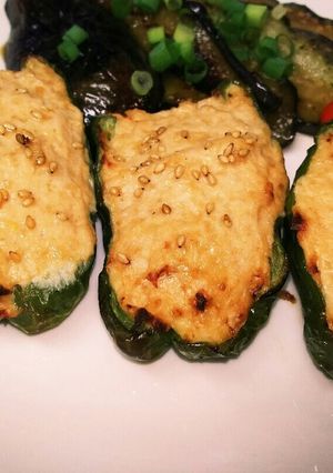 ピーマンの肉詰め～味噌マヨつくね入り-レシピのメイン写真