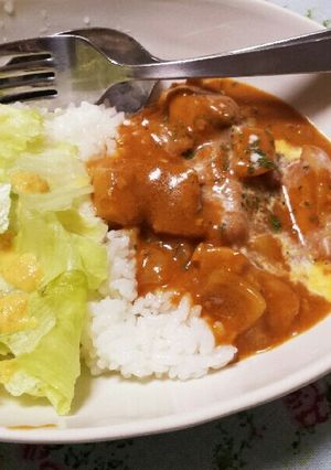 チキンのバターカレー(ルーは１粒でok)-レシピのメイン写真