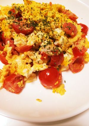 簡単ミニトマト入りスクランブルエッグ☆-レシピのメイン写真