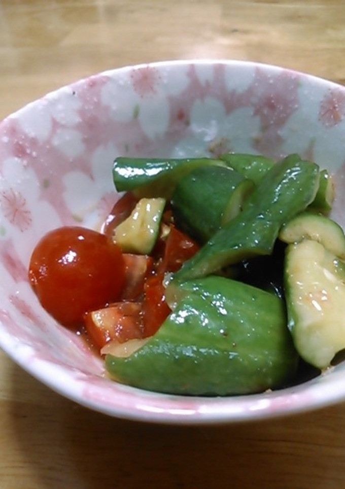 きゅうりとトマトの中華ピリ辛和え-レシピのメイン写真
